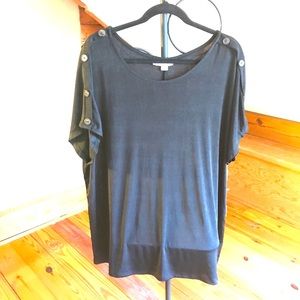 Misia Curvy Black Top, NWT, 1X